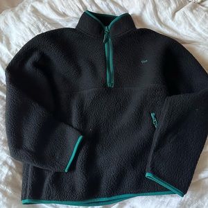 aritzia TNA fleece quarter zip